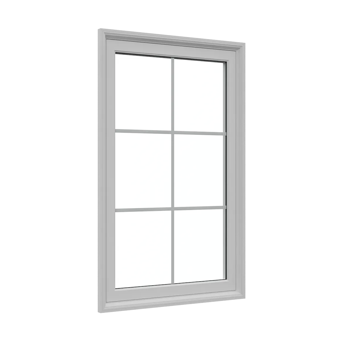 White fixed picture window