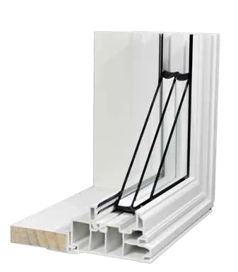 Window frame and insulated glass construction detail