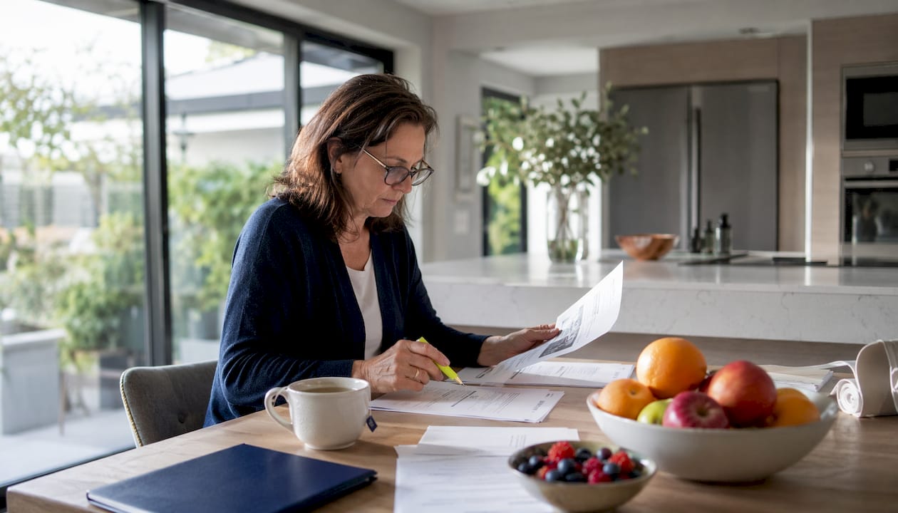 Homeowner reviewing window upgrade fee estimate