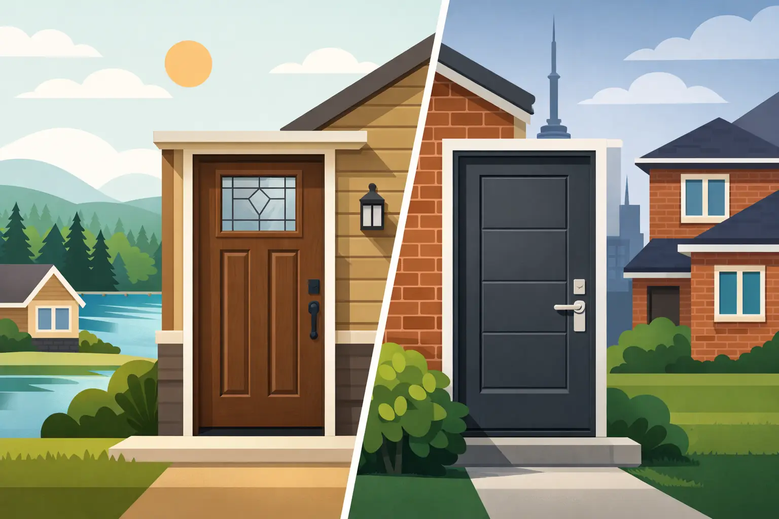Fiberglass Doors vs Steel for Ontario Homes