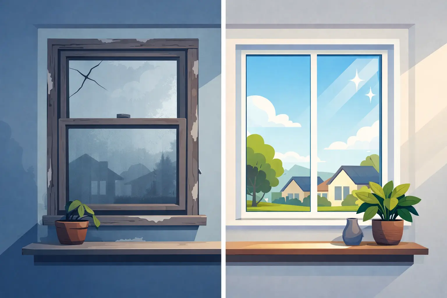 Window Replacement Before and After Results